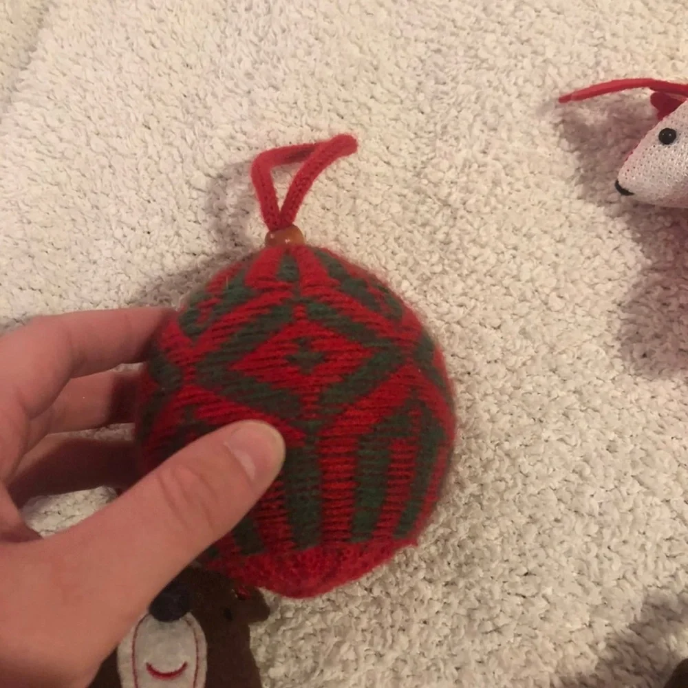 Festive Handmade Style Christmas Ornaments Set